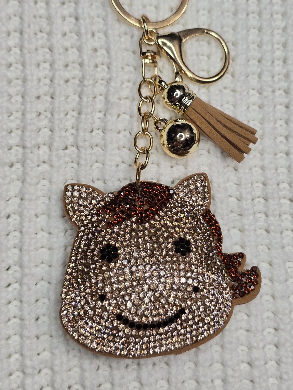 Rhinestone Statement Keychains or Bag Charms Western Animal - Picture 2 of 6